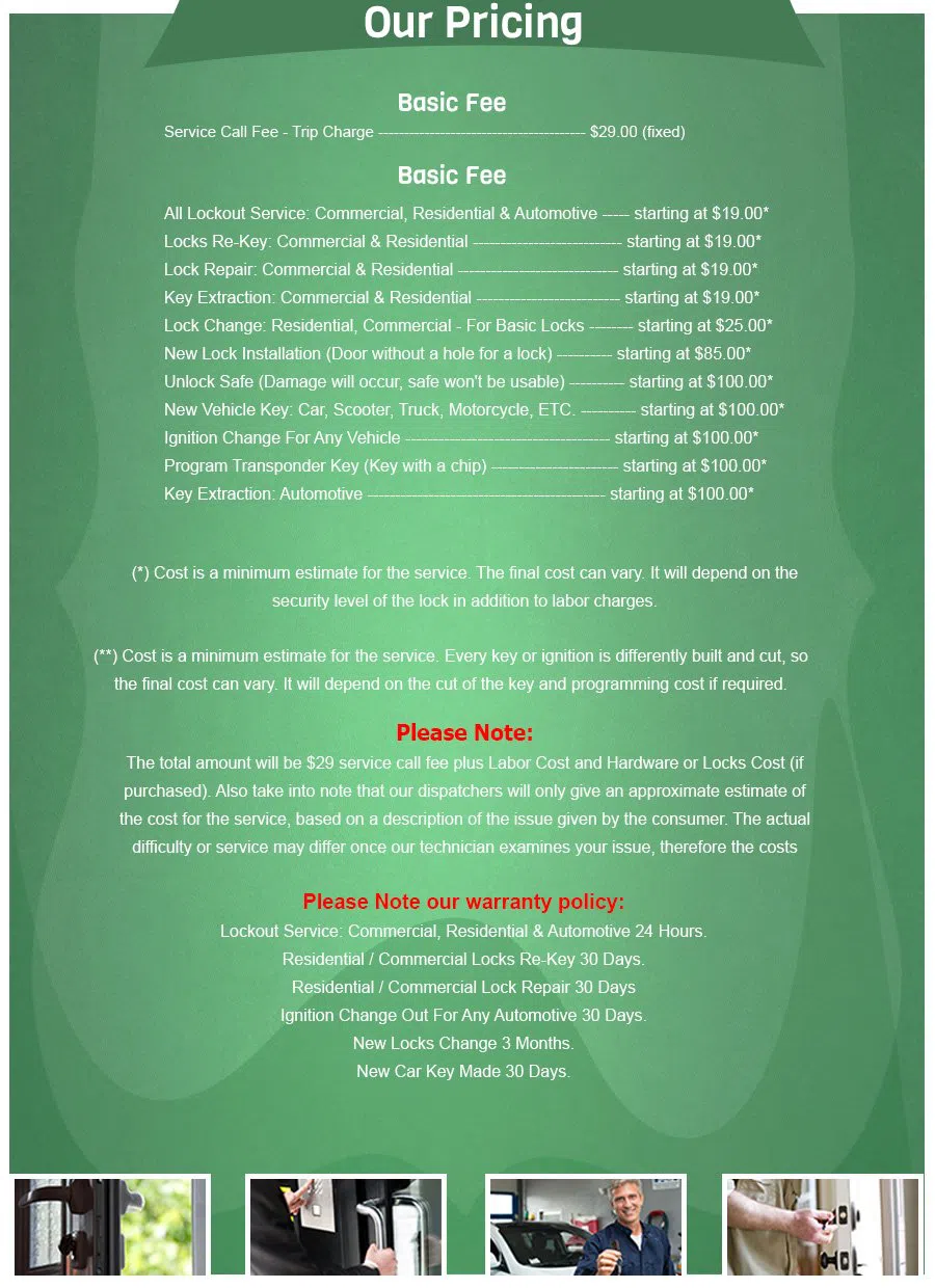 East Bridgewater Locksmith Service East Bridgewater, MA 508-392-4261 - price-list-68-16mod